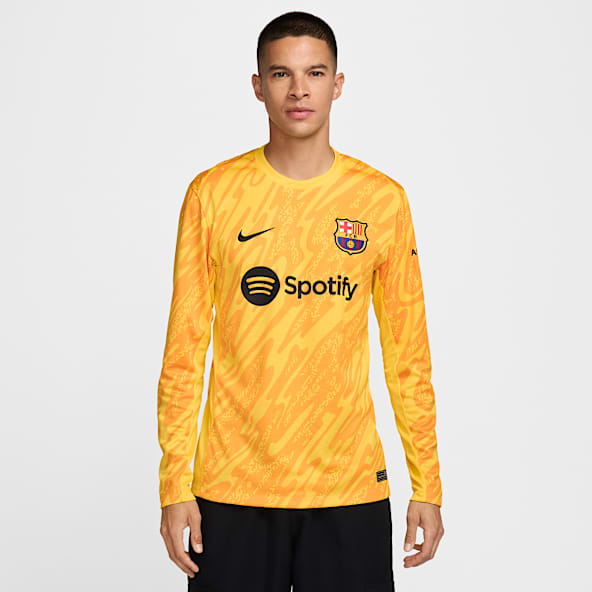 Yellow Long Sleeve Shirts. Nike DK